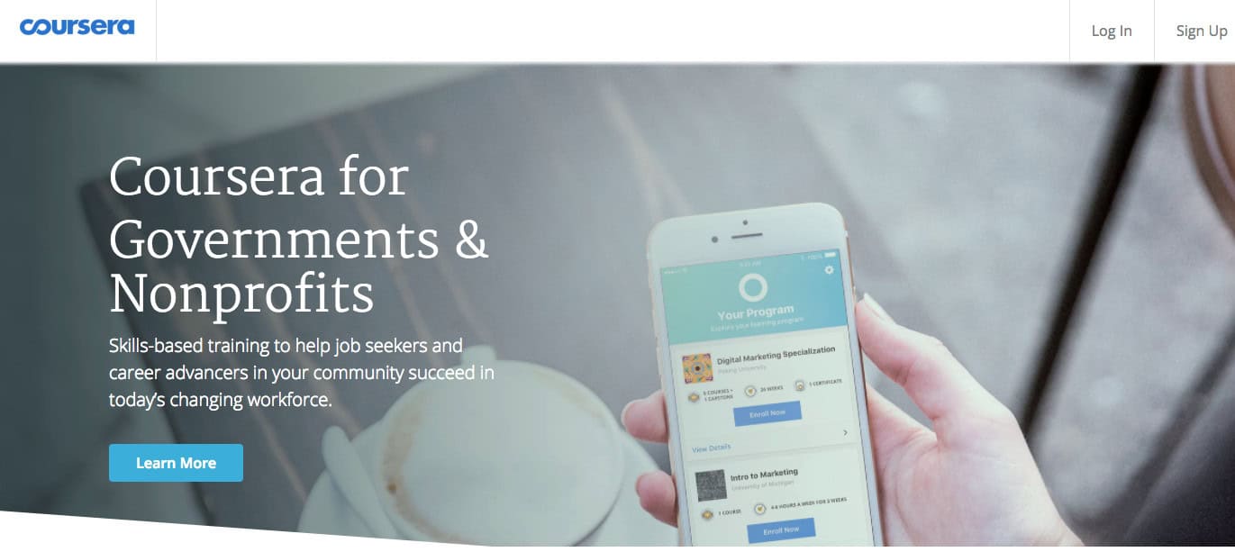 Coursera for Governments & Nonprofits