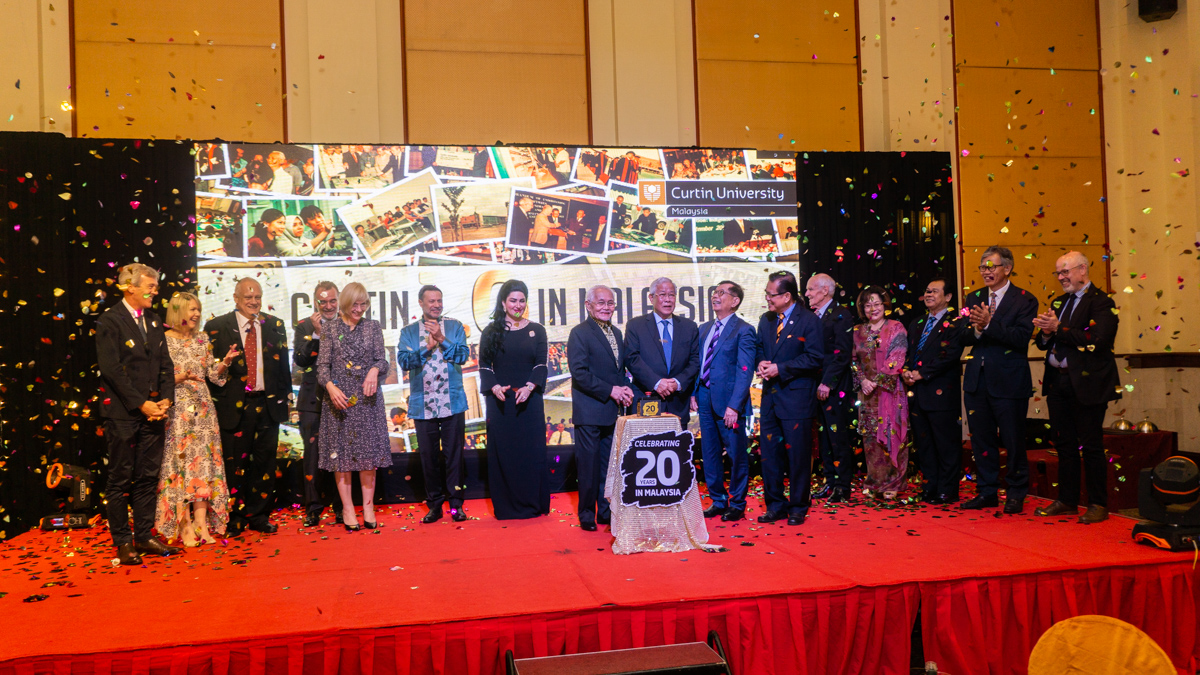 Curtin University and Curtin Malaysia celebrate their 20th anniversary. Photo: CU