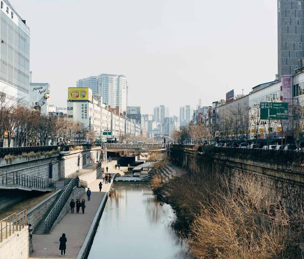 River in Seoul, Korea.