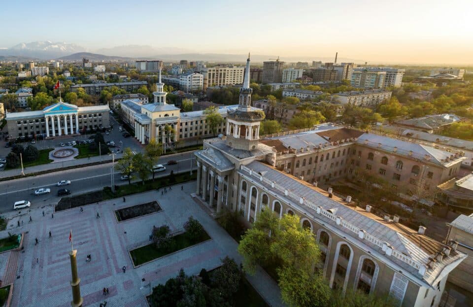 Bishkek, the capital of Kyrgyzstan