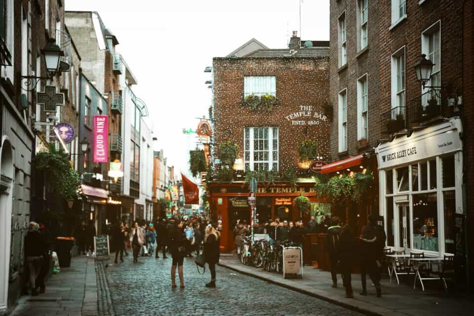 Street in Dublin, Ireland.