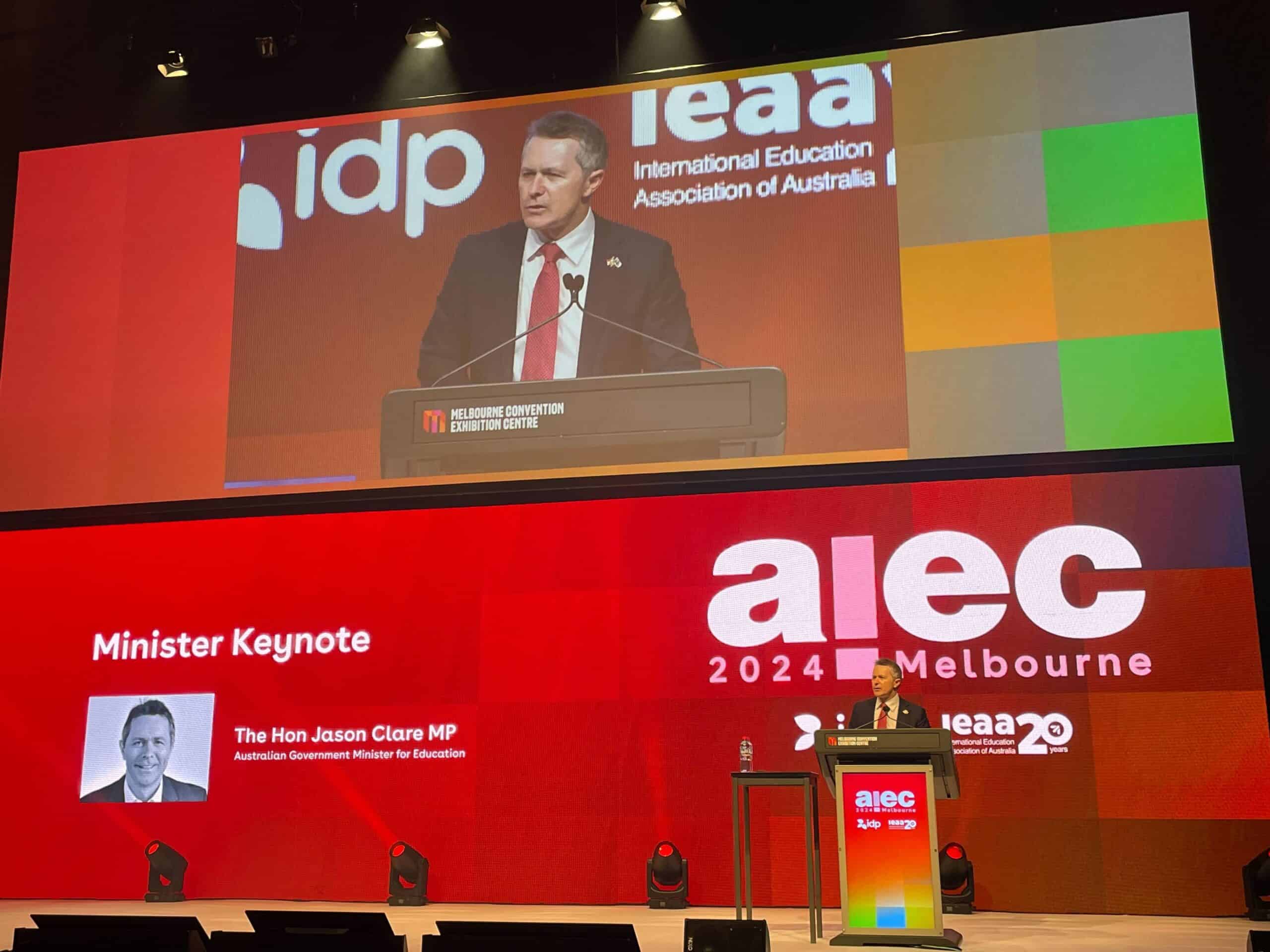 “It’s time to pass the bill” education minister tells packed AIEC crowd