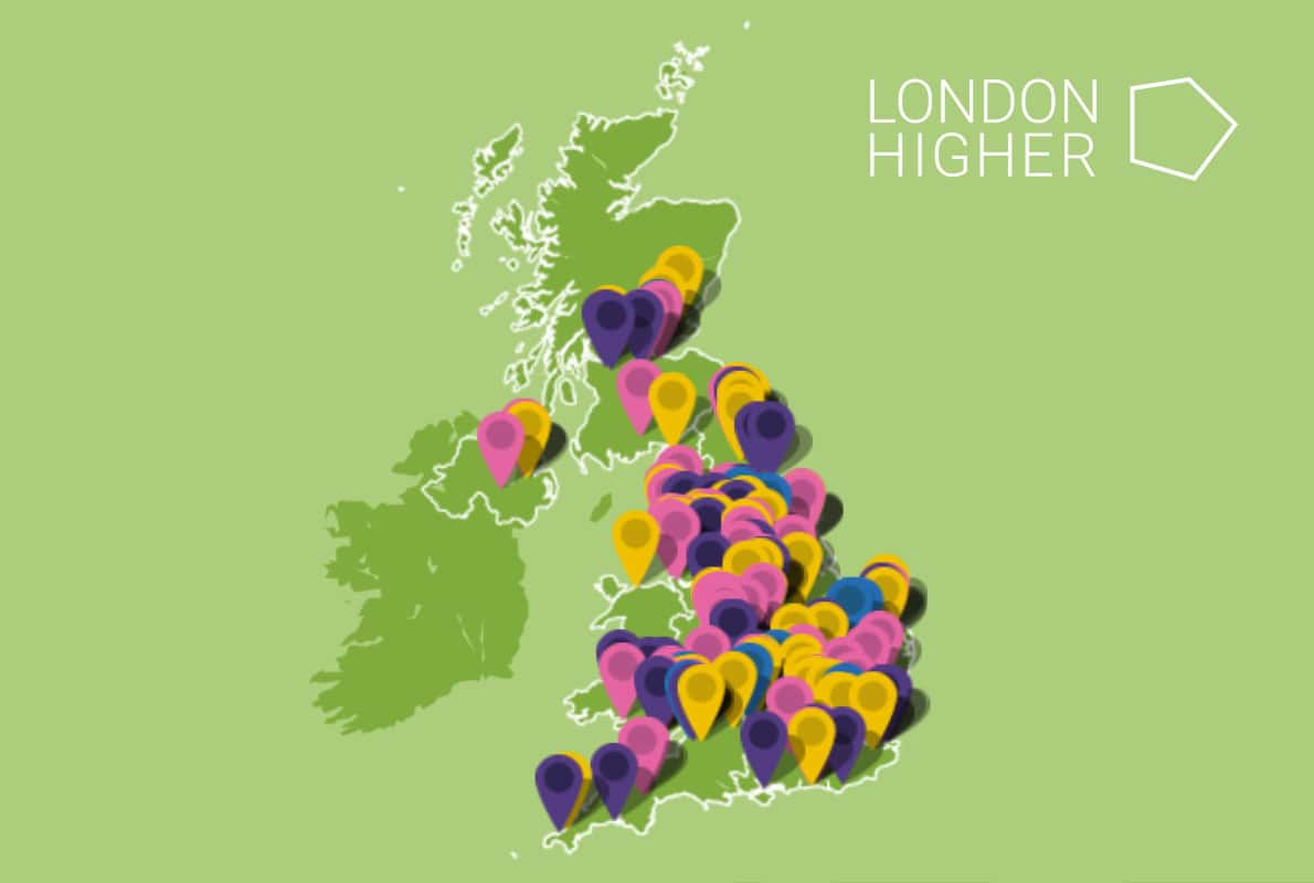 London Higher revela planta interativo destacando o alcance de P&D da cidade