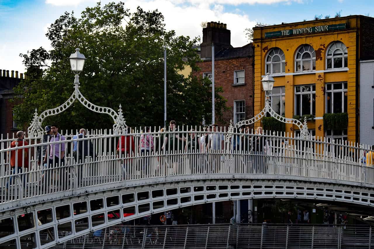 Bridge in Dublin, Ireland.