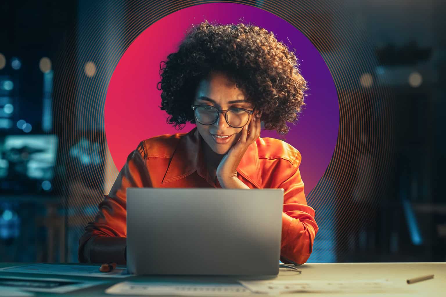 O horizonte do aprendizagem on-line: centrado no aluno. Progressão de tecnologia